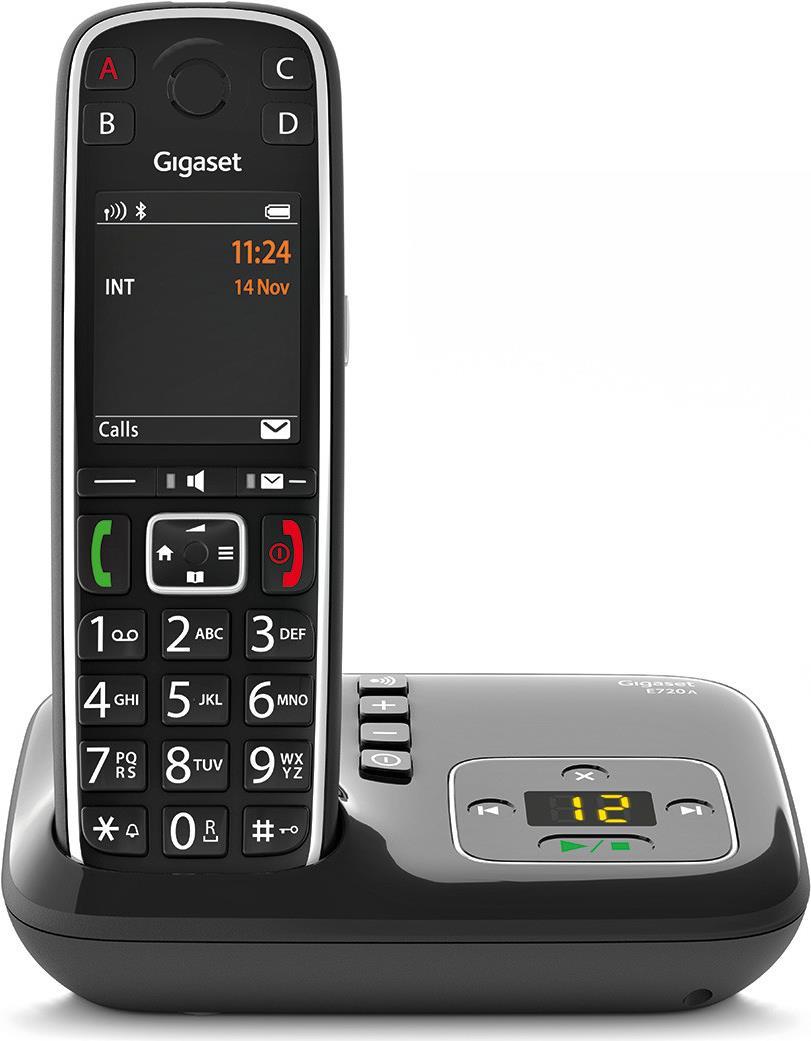 Telefono cordless Gigaset E720A con segreteria - nero