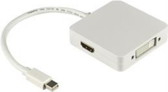 Deltaco DP-MULTI1 cavo e adattatore video 02 m Mini DisplayPort DisplayPort DVI HDMI Bianco (DELTACO DP-MULTI1 - videoadapter -