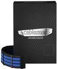 CableMod PRO Series ModMesh C-Series RMi & RMx Cable Kit - Stromkabelkit - geformt - Schwarz/Blau (CM-PCSR-FKIT-NKKB-R)