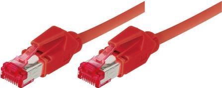 exertis Connect Patchkabel S/FTP, PiMF, CAT.6A EIA/TIA, Class EA, rot, 0,3 mPremium Patchkabel, Draka 1000MHzCat.7 Rohkabel, Hirose TM21 Stecker, halogenfrei- hochwertiges Draka-Kabel UC900 SS27Cat.7 Rohkabel, halogenfrei - Twisted Pair, S/FTP geschi