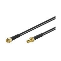 MicroConnect WLAN Extension Cable - Antennenverlängerungskabel - R-SMA (M) bis R-SMA (W) - 10,0m - Schwarz (51679)