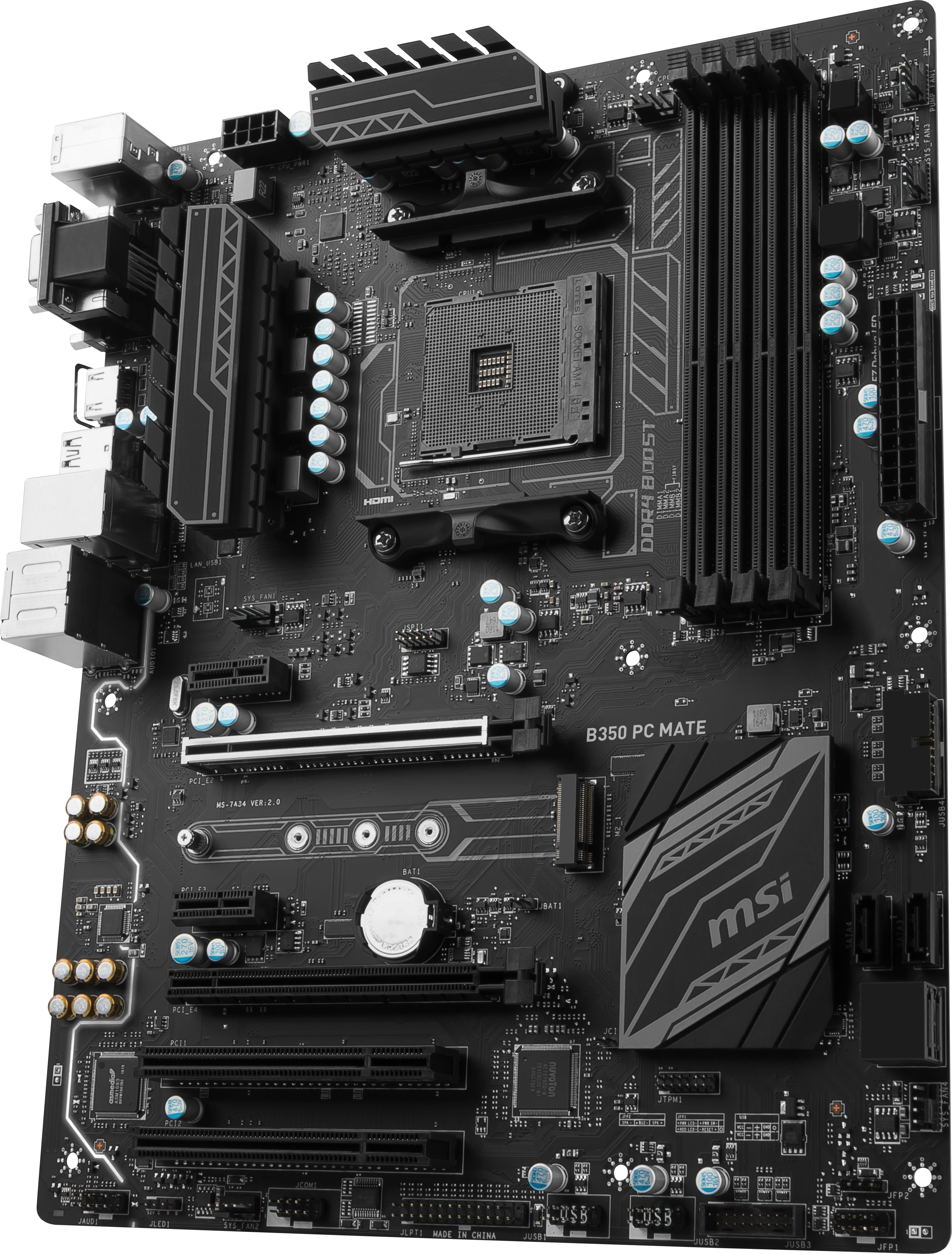 MSI B350 PC MATE Motherboard ATX Socket AM4 AMD B350 FCH 7A36 003R 5314deabc165be6c a7dea