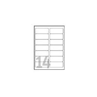 Avery High Visibility Labels - Permanentklebeetiketten - Neongelb - 99,1 x 38,1 mm - 350 Etikett(en) (25 Bogen x 14) (L7263Y-25)