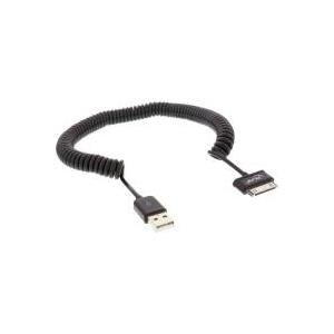 InLine 31630S - USB A - Samsung 30-p - Männlich/männlich - Schwarz - Galaxy Tab - Galaxy Tab 7.0 - Galaxy Tab 10.1N - Galaxy Tab 2 7.0 - Galaxy Tab 2 10.1 - Galaxy Note 10.1 (31630S)