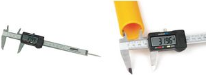 BRÜDER MANNESMANN Digital-Schieblehre, aus Aluminium in Kunststoffschatulle, Auflösung: 0,01 mm, Arbeits - 1 Stück (M823-160)