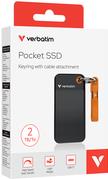 Verbatim Pocket SSD 2 TB USB tipo-C 3.2 Gen 2 (3.1 Gen 2) Nero Arancione