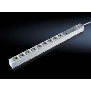 Rittal - Steckdosenleiste (Rack - einbaufähig) - 9 Ausgangsstecker - 1U - 2 m (7240.330)