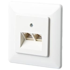 METZ CONNECT BTR IT CONNECT UAE 2x8 UP - Anschlussdose, unterputz - RJ-45 X 2 - Pure White, RAL 9010 - 2 Ports (130065102-I)