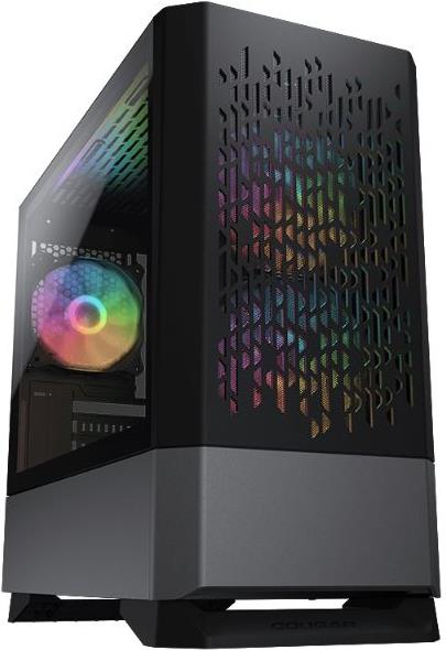 Cougar Caja Minitorre MG140 Air RGB Black Cristal