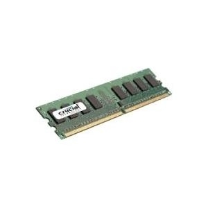 Crucial - DDR2 - 2 GB - DIMM 240-PIN - 800 MHz / PC2-6400 - CL6 - 1.8 V - ungepuffert - nicht-ECC - für ASUS M2N, M2N32, BFG NVIDIA nForce 680, ECS 761, G31, Intel Desktop Board DG31, DP35, DQ35