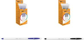 BIC Kugelschreiber Cristal Up, Strichfarbe schwarz, 20 Stück Strichstärke: 0,35 mm, sechseckig, weißer Schaft, - 1 Stück (949880)