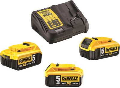 DeWALT DCB115P3 - Batterieladegerät - Li-Ion - 5 Ah - 4 A - für DeWALT DCB127, DCB181, DCB182, DCB183, DCB184 (DCB115P3-QW)