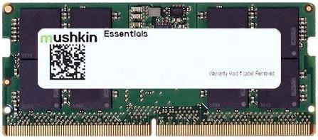 Mushkin Essentials memoria 16 GB 1 x 16 GB DDR5 4800 MHz (16GB Mushkin DDR5 PC5-38400 4800MHz 1.1V CL40 SODIMM)