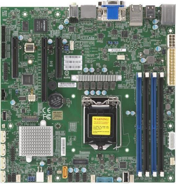 X11SCZ-F, Intel, presa LGA 1151 H4, Intel Celeron, Intel Core i3, Intel Pentium