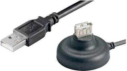 CAVO PROLUNGA USB 2.0 CON BASE MASCHIO/FEMMINA MT 1,50