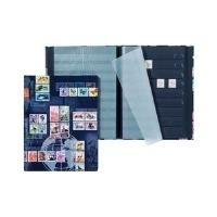 PAGNA Briefmarkenalbum, DIN A4, 16 Seiten Motivdruck laminiert, aus schwarzem Karton, doppelte (30123-15)