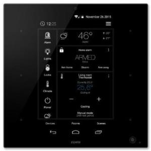 Zipato Zipatile - Sicherheits- und Überwachungssystem für Zuhause - kabellos - 802.11b/g/n, Bluetooth 4.0, ZigBee, Z-Wave, Z-Wave Plus, ZigBee Home Automation - Schwarz