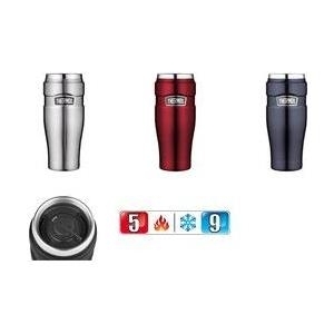 Tazza termica THERMOS STAINLESS KING 047 litri acciaio inossidabile rosso a doppia parete con isolamento sottovuoto smontabile