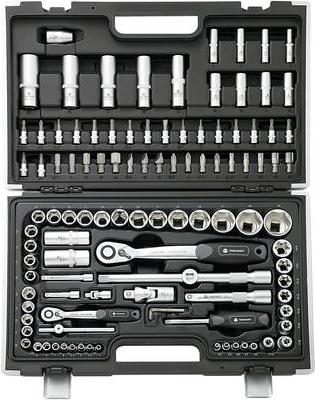 TOOLCRAFT 108TLG. STECKSCHLUESSEL-SATZ (1/4) + (1/2) 816336
