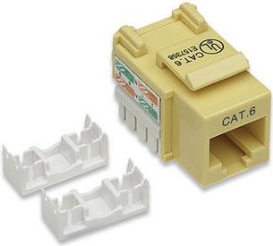 Intellinet Keystone Jack Cat6 Punch-down UTP giallo (210584)