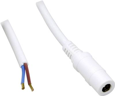 TRU COMPONENTS Niedervolt-Anschlusskabel Niedervolt-Buchse - Kabel, offenes Ende 5.50 mm 2.50 mm 0.50 m 1 St. (TC-2511326)