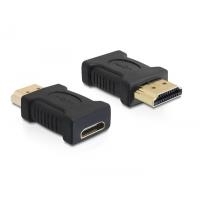 DeLOCK High Speed HDMI Adapter - Video- / Audio-Adapter - HDMI - HDMI 19-polig (M) - Mini-HDMI 19-polig (W)