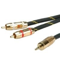 Roline Gold - Audiokabel - stereo mini jack (M) bis RCA (M) - 2.5 m