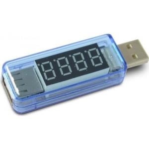 USB Powermeter misst 3..8V und 0..3A 4 Stellige Anzeige Messbare Spannung 3-8 Volt 0-3 Ampere Messtoleranz 1 % Misst den Str