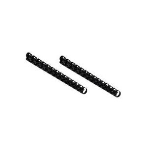 GBC Anelli plastici CombBind A5 nero 8 mm [100] (GBC 4400010 A5 12mm Black Comb Binders)