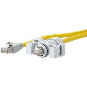 BTR E-DAT Industry - Patch-Kabel - RJ-45 (M) bis RJ-45 (M) - 2 m - SFTP - CAT 6 - geschirmt, ohne Haken - Gelb