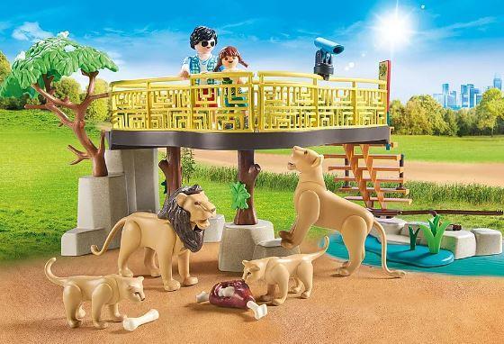 Playmobil Family Fun - Leoni nel recinto esterno (71192)