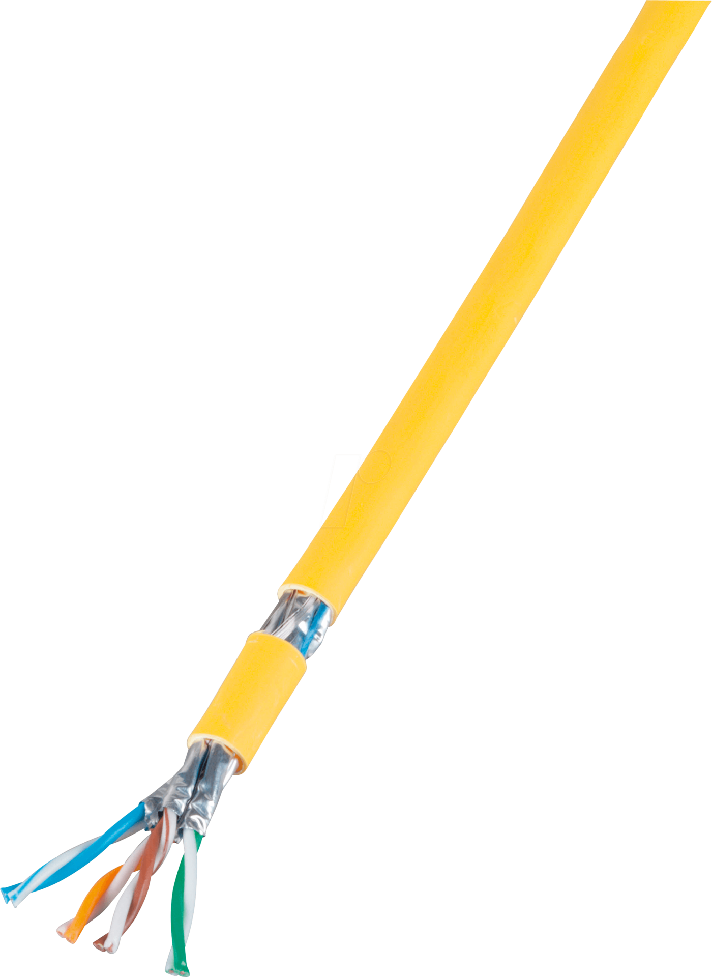 EFB-Elektronik INFRALAN - Bulkkabel - 100 m - SFTP -Cat.7a Rohkabel - halogenfrei, verseilt - melonengelb, RAL 1028 (99983.100)