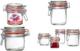 Ritzenhoff & Breker Einmachglas/Vorratsdose MIAMI, 255 ml aus Glas, klar, spülmaschinenfest, mit - 6 Stück (114034)