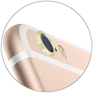Schutzring für Kameralinsen - Aluminium - Apple iPhone 6, 6s - Gelb