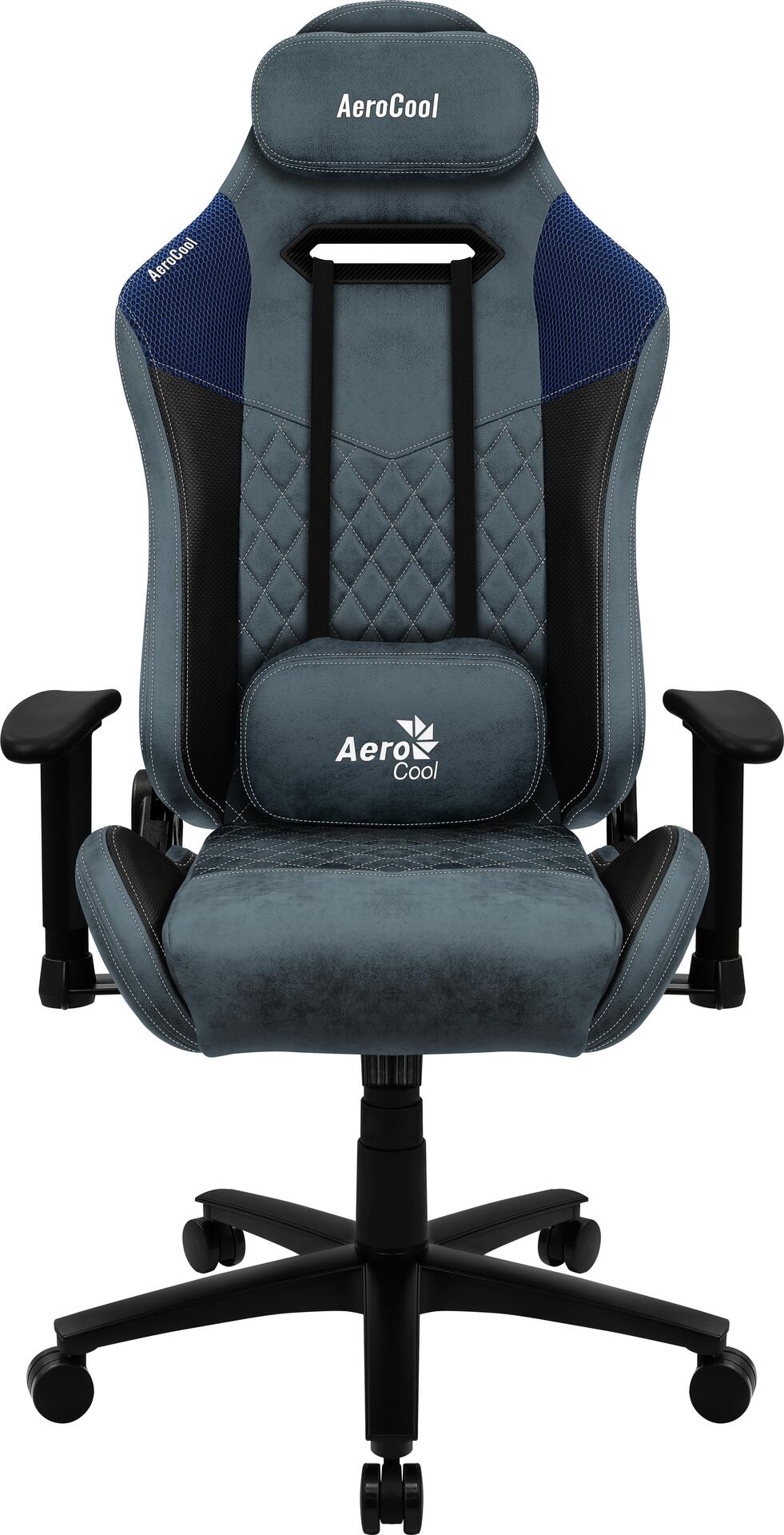 Aerocool Aerocool DUKE AeroSuede Universal-Gamingstuhl Schwarz - Blau (ACGC-2025101.B1)