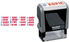 macchina per timbri trodat Office Printy 4.0 4912 "IMPORTO RICEVUTO PER RINGRAZIAMENTO" dimensioni della stampa 42 x 12 mm auto