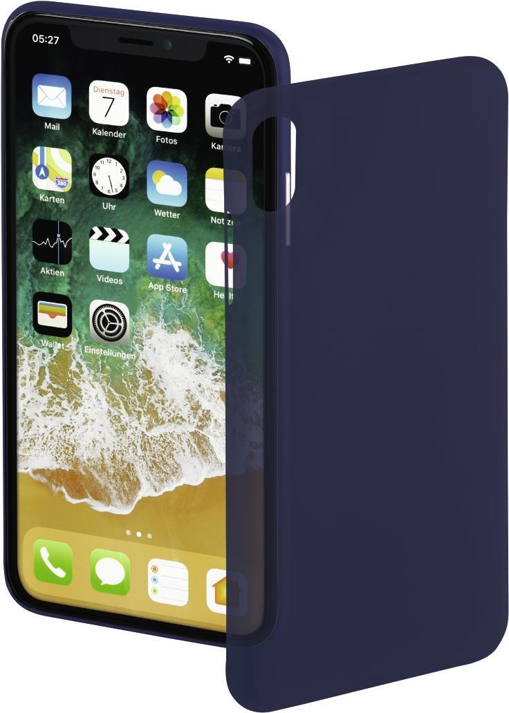 Hama Ultra Slim - Essential - hintere Abdeckung für Mobiltelefon - Kunststoff - dunkelblau - für Apple iPhone X (00181605)