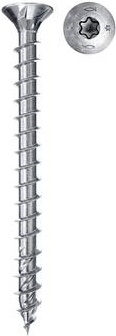 Fischer Power-Fast II 670451 Spanplattenschrauben 6 mm 40 mm T-Profil Stahl galvanisch verzinkt 500 St. (670451)