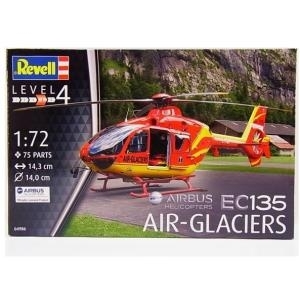 Revell Airbus Helicopters EC135 AIR-GLACIERS - 1:72 - Montagesatz - Drehflügler - EC135 AIR-GLACIERS - Passagierflugzeug - Kunststoff (04986)
