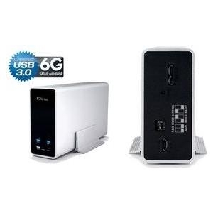 FANTEC mobiRAID X2 - Speichergehäuse - 6,4 cm (2.5) - SATA 6Gb/s - 5GBps - USB3.0 - Silber (1786)