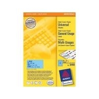 Avery - Aktenetiketten (File Folder Labels) - Blau - 70 x 37 mm - 2400 Etikett(en) (100 Bogen x 24) (3449)