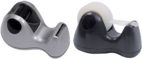 ALBA Tischabroller DEV3000, metallgrau, aus Kunststoff Rollenbreite: 12 & 19 mm, mit rutschfesten Pads auf der - 1 Stück (DEV3000 M)