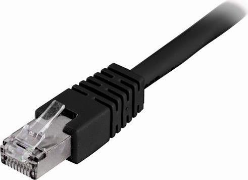 Deltaco STP-615S cavo di rete Nero 15 m Cat6 F/UTP FTP (DELTACO patchkabel - 15 m - sort)