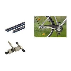 FISCHER Fahrradkette 1/2 x 1/8 (3,2 x 12,7 cm) 112 Glieder, für alle Fahrräder mit Nabenschaltung oder - 1 Stück (85240)