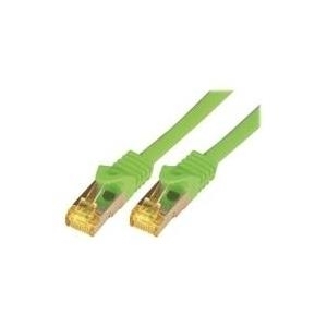 M-Cab 5m Cat7 cavo di rete Verde S/FTP [S-STP] (CAT7 SFTP RJ45 LSZH 5M GREEN - 10GBIT RAW PATCH CABLE)