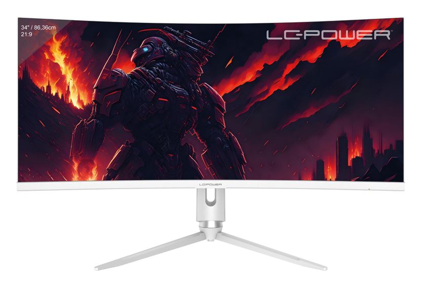 LC-Power LC-M34-Q-C-PRO Monitor PC 864 cm 34 3440 x 1440 Pixel UltraWide Quad HD Grigio (LC-Power 8636cm 34 LC-M34-Q-C-PRO)