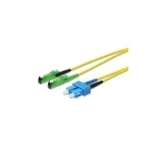 Assmann/Digitus FIBER OPTIC PATCH CORD E2000 LWL Patchkabel, E2000 (APC) auf SC (PC)DIAMOND, Singlemode 09/125 µ, Duplex, Länge 15 m, LSOH (AL-9E2000SC-15I-DM)