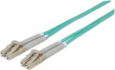 Intellinet 750134 cavo a fibre ottiche 2 m LC OM3 Colore acqua (Intellinet 750134 Fiber Optic Cable)