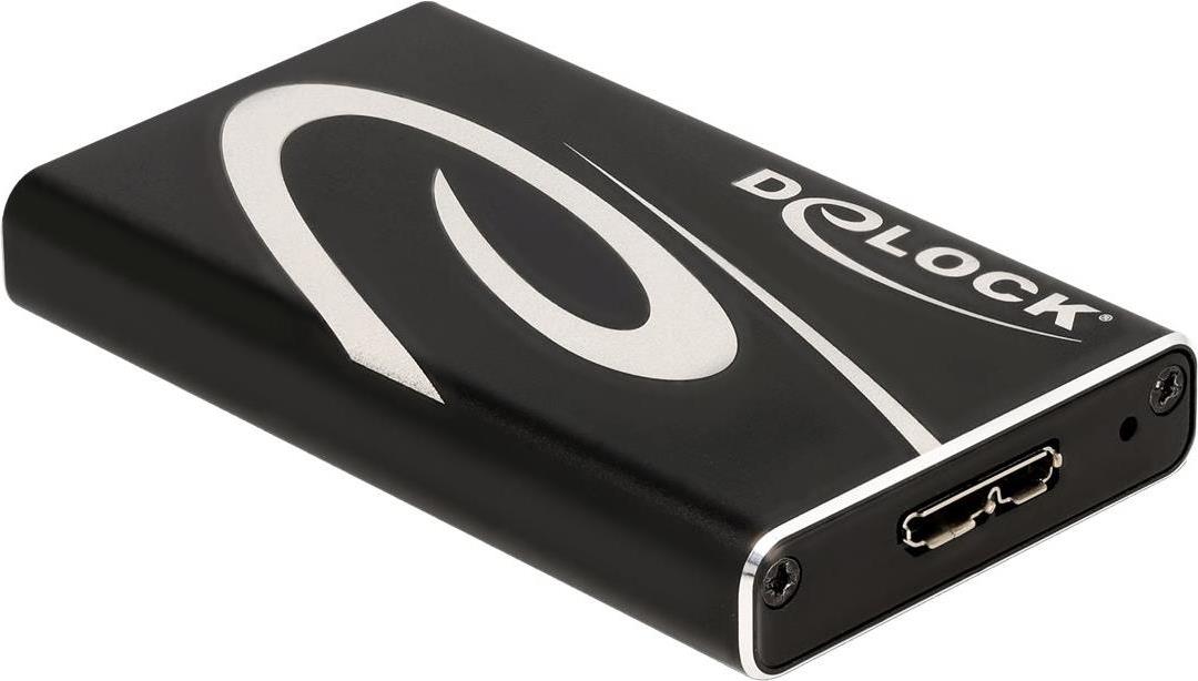 Delock Contenitore esterno SuperSpeed ​​USB per SSD mSATA