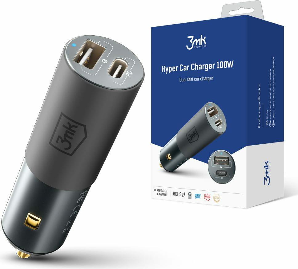 3mk Hyper Car Charger 100W